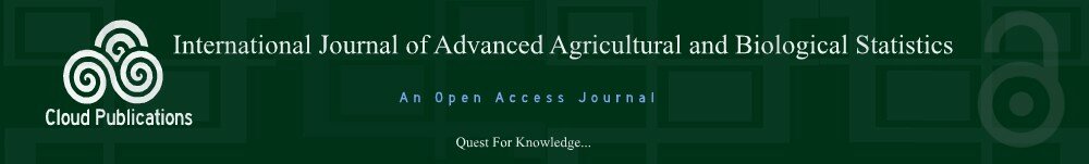 International Journal of Advanced Agricultural and Biological Statistics - An Open Access Journal