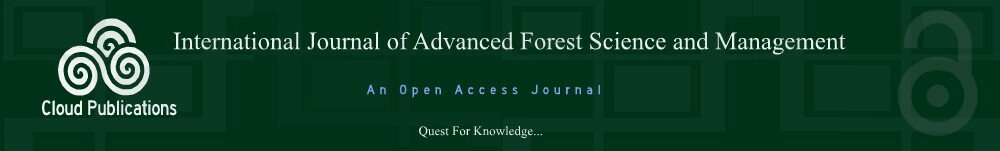 International Journal of Advanced Forest Science and Management-An Open Access Journal