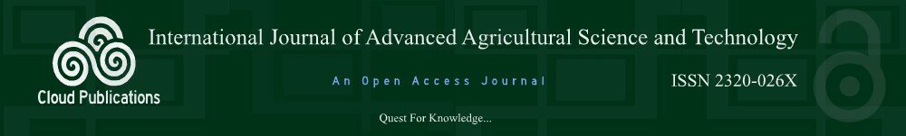 International Journal of Advanced Agricultural Sciences and Technology-An open access Journal