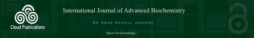 International Journal of Advanced Biochemistry- An Open Access journal