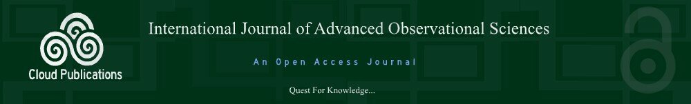 International Journal of Advanced Observational Sciences- An Open Access Journal