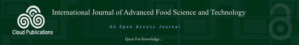 International Journal of Advanced Food Science and Technology- An Open Access Journal